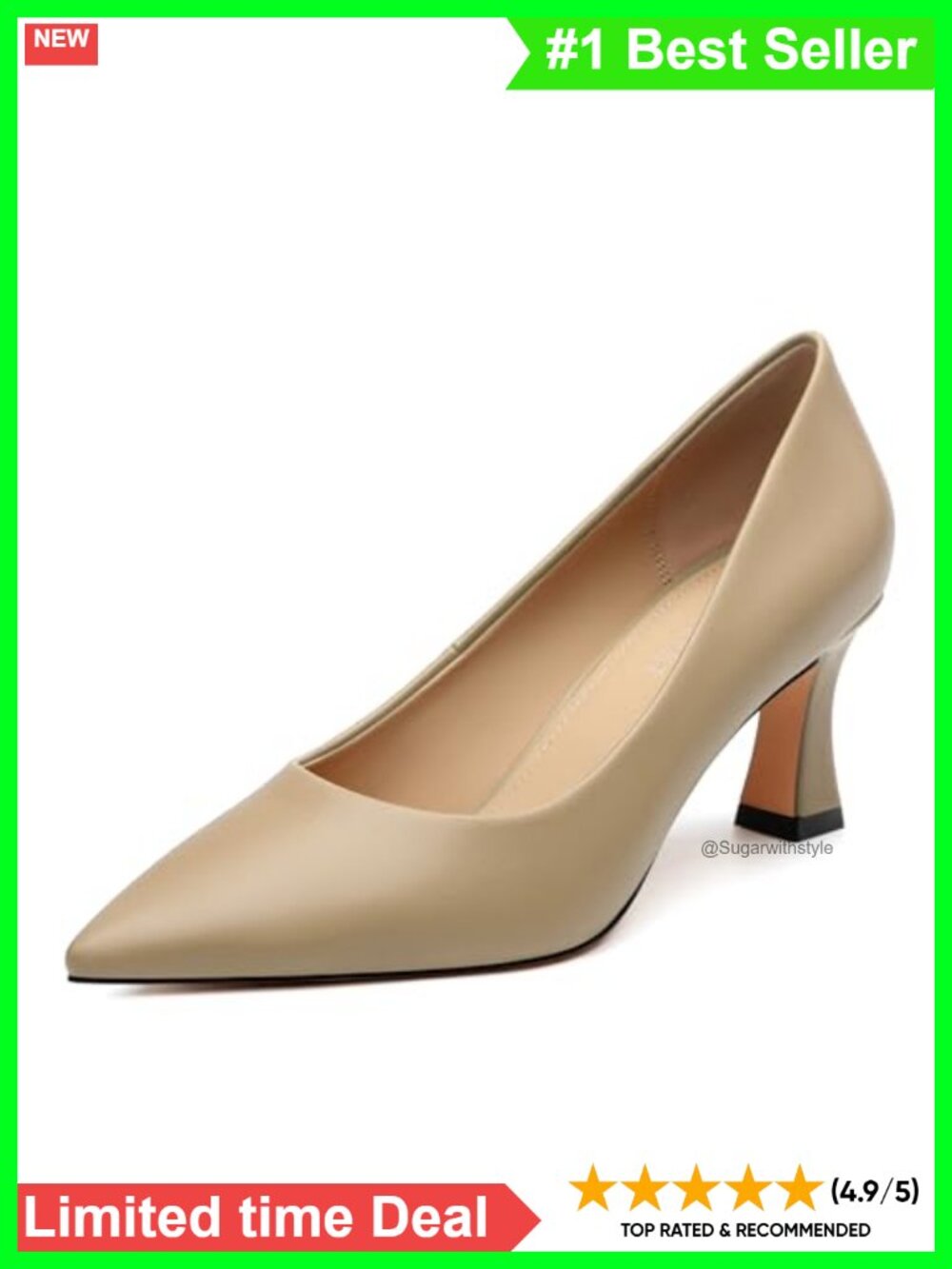 Women's Pointed Toe 2.5" Stiletto Slip On Pumps Faux Leather Office Dress Heels